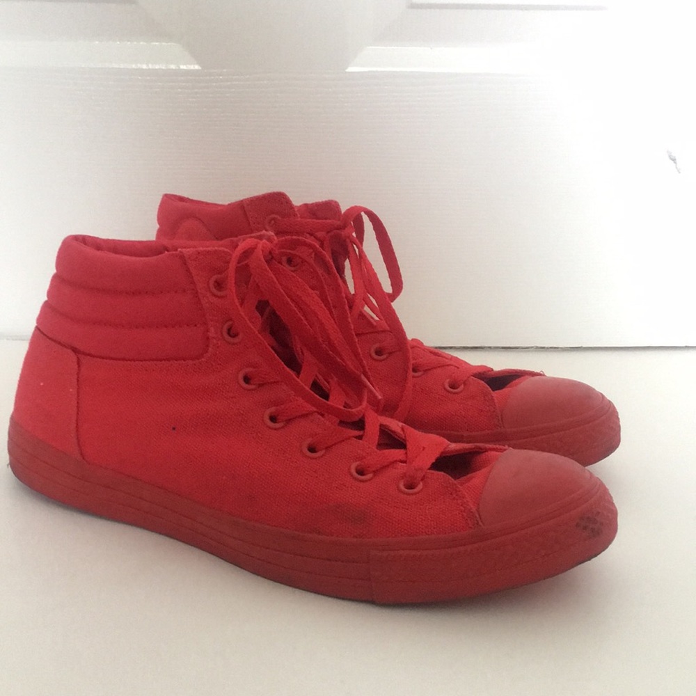 Converse All Star- All Red Canvas & Rubber Shoes